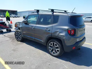 2017 Jeep Renegade Latitude with VIN ZACCJBBB1HPG02268, listed as a IAAI auction lot 41971890 with 69,806 mi miles. Bid and sale history available at carsss.com. Image 3.