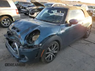 2021 MINI Convertible Cooper S z VIN WMWWJ5C03M3M10924, wystawiony jako Copart lot #84872234 z przebiegiem 34 778 mil mil oraz Szkoda całkowita • Salvage title. Historia ofert i sprzedaży dostępna na DreamBid. Obrazek 1.