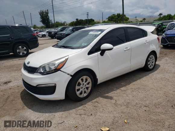 2016 Kia Rio LX with VIN KNADM4A39G6634417, listed as a Copart auction lot 67458554 with 73,087 mi miles and Salvage Title. Bid and sale history available at DreamBid. Image 1.