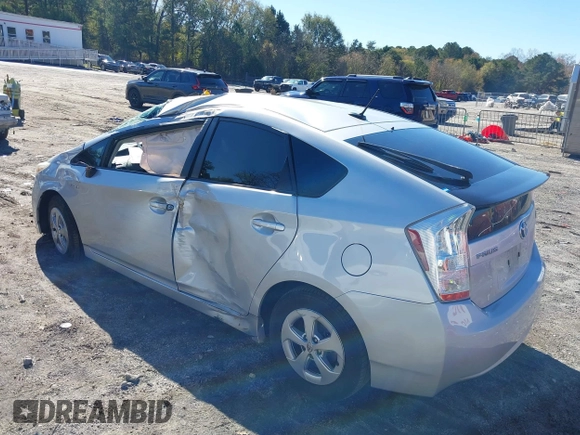 2011 Toyota Prius I with VIN JTDKN3DU5B0289274, listed as a IAAI auction lot 40934391 with 98,154 mi miles. Bid and sale history available at carsss.com. Image 3.