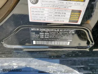 2007 Mercedes-Benz S-Class 5.5L V8 with VIN WDDNG71X87A083287, listed as a Copart auction lot 49724745 with 143,629 mi miles and Salvage Title. Bid and sale history available at carsss.com. Image 14.