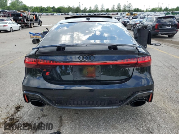 2022 Audi RS 7 z VIN WUAPCBF27NN905150, wystawiony jako Copart lot #55993395 z przebiegiem 30 948 mil mil oraz Szkody całkowita. Historia ofert i sprzedaży dostępna na DreamBid. Obrazek 6.