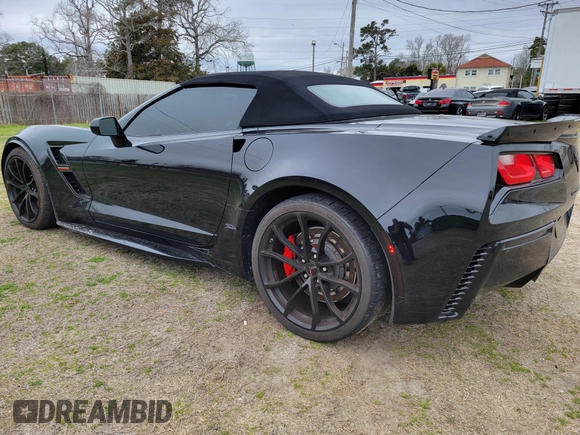 2019 Chevrolet Corvette Grand Sport 2LT with VIN 1G1YY3D72K5121941, listed as a IAAI auction lot 41640008 with 33,476 mi miles. Bid and sale history available at carsss.com. Image 3.