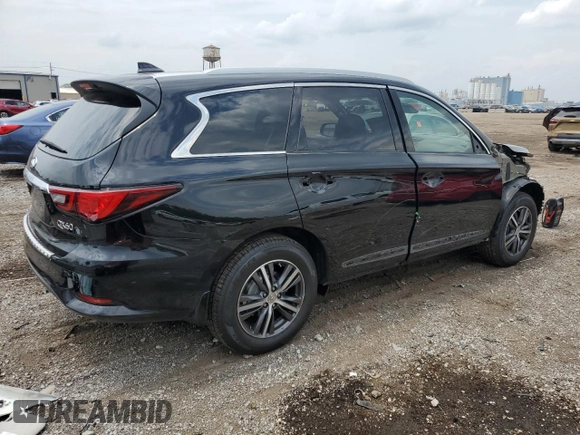 2019 Infiniti QX60 Pure with VIN 5N1DL0MM0KC532240, listed as a Copart auction lot 60288795 with 65,485 mi miles and Salvage title. Bid and sale history available at DreamBid. Image 3.