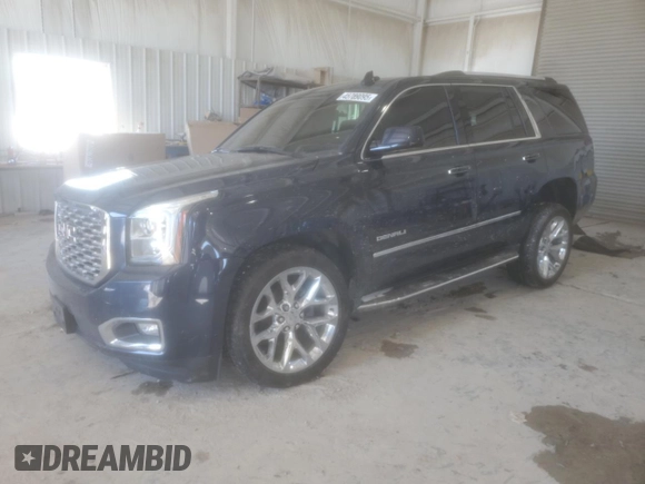 2018 GMC Yukon Denali with VIN 1GKS2CKJ7JR190813, listed as a Copart auction lot 45789095 with 133,208 mi miles and Salvage Title. Bid and sale history available at carsss.com. Image 1.
