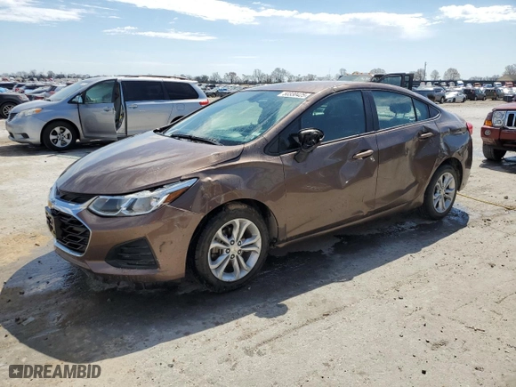 2019 Chevrolet Cruze LS with VIN 1G1BC5SM7K7114173, listed as a Copart auction lot 50330425 with 74,238 mi miles and Salvage Title. Bid and sale history available at carsss.com. Image 1.