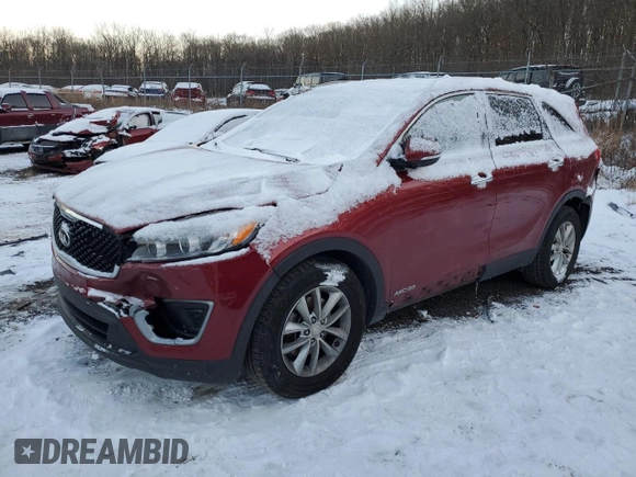2016 Kia Sorento LX with VIN 5XYPGDA59GG142170, listed as a Copart auction lot 89199745 with 91,256 mi miles and Salvage Title. Bid and sale history available at carsss.com. Image 1.