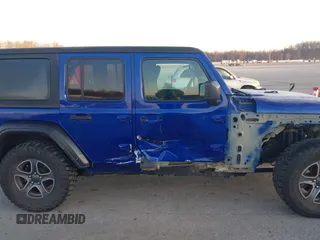 2018 Jeep Wrangler Unlimited Sport with VIN 1C4HJXDN2JW282882, listed as a IAAI auction lot 41744064 with 111,183 mi miles and . Bid and sale history available at DreamBid. Image 14.