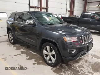 2014 Jeep Grand Cherokee Overland with VIN 1C4RJFCT9EC234270, listed as a IAAI auction lot 41938621 with 144,541 mi miles and . Bid and sale history available at DreamBid. Image 1.