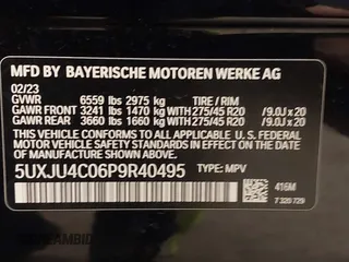 2023 BMW X5 M50i z VIN 5UXJU4C06P9R40495, wystawiony jako IAAI lot #42162049 z przebiegiem 57 179 mil mil oraz . Historia ofert i sprzedaży dostępna na DreamBid. Obrazek 9.