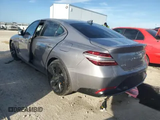 2023 Genesis G70 2.0T with VIN KMTG34TA0PU133444, listed as a Copart auction lot 75122434 with 0 mi miles and Non Repairable. Bid and sale history available at carsss.com. Image 2.