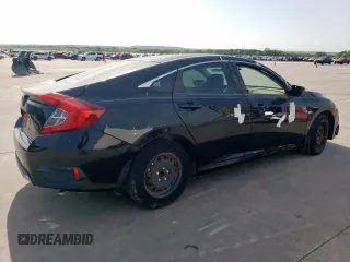 2019 Honda Civic Sedan LX with VIN 19XFC2F67KE013203, listed as a Copart auction lot 52123855 with 0 mi miles and Salvage Title. Bid and sale history available at carsss.com. Image 3.