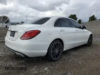 2021 Mercedes-Benz C 300 with VIN W1KWF8DB9MR650682, listed as a Copart auction lot 48050195 with 24,956 mi miles and Salvage title. Bid and sale history available at DreamBid. Image 3.