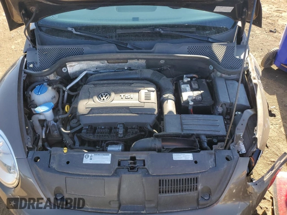 2015 Volkswagen Beetle with VIN 3VWH17AT3FM604193, listed as a Copart auction lot 72023304 with 49,958 mi miles and Salvage Title. Bid and sale history available at DreamBid. Image 13.