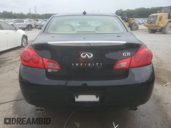 2007 Infiniti G35 Journey with VIN JNKBV61EX7M713397, listed as a Copart auction lot 61899474 with Not Provided miles and Salvage Title. Bid and sale history available at DreamBid. Image 6.