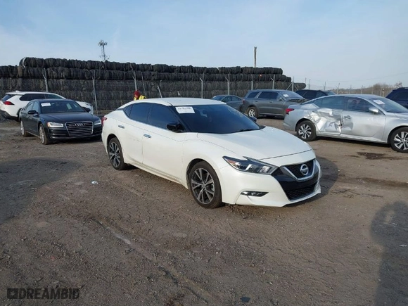 2018 Nissan Maxima SL with VIN 1N4AA6AP2JC404438, listed as a IAAI auction lot 41785908 with 60,021 mi miles. Bid and sale history available at carsss.com. Image 1.