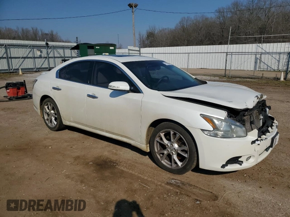 2013 Nissan Maxima SV with VIN 1N4AA5AP2DC830175, listed as a Copart auction lot 47230205 with 162,668 mi miles and Salvage title. Bid and sale history available at DreamBid. Image 4.
