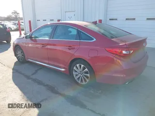 2017 Hyundai Sonata Sport with VIN 5NPE34AF4HH535628, listed as a IAAI auction lot 41721383 with 75,836 mi miles. Bid and sale history available at carsss.com. Image 3.