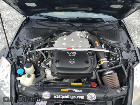 2005 Nissan 350Z Touring with VIN JN1AZ34E55M653623, listed as a Copart auction lot 81674934 with Not Provided miles and Non Repairable. Bid and sale history available at DreamBid. Image 11.