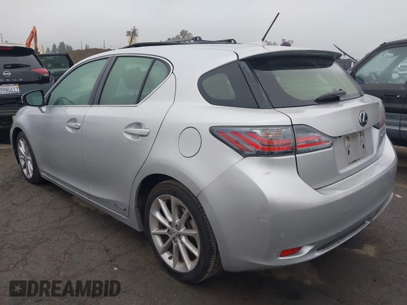 2012 Lexus CT 200h with VIN JTHKD5BHXC2080234, listed as a IAAI auction lot 41911973 with 86,261 mi miles and . Bid and sale history available at DreamBid. Image 3.