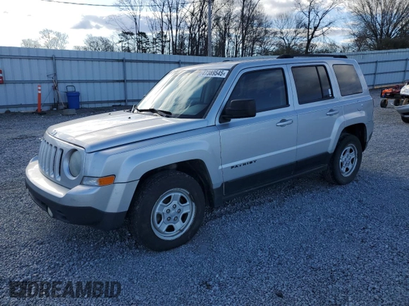 2013 Jeep Patriot Sport with VIN 1C4NJPBA5DD109246, listed as a Copart auction lot 47389545 with 211,330 mi miles and Salvage Title. Bid and sale history available at carsss.com. Image 1.