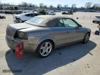 2008 Audi A4 2.0T with VIN WAUAF48H18K016824, listed as a Copart auction lot 50129485 with 121,376 mi miles and Salvage Title. Bid and sale history available at carsss.com. Image 3.