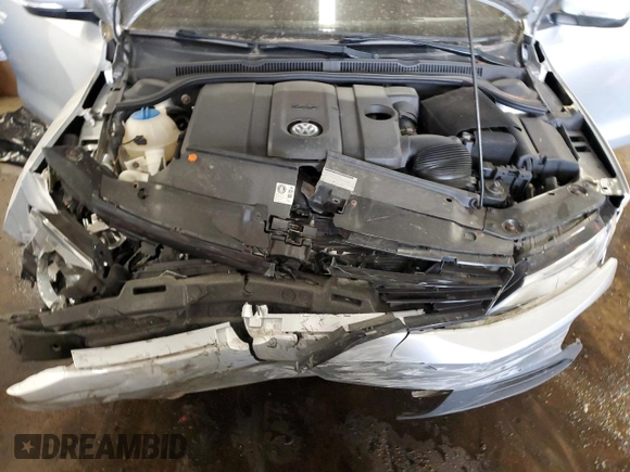 2012 Volkswagen Jetta SE with VIN 3VWDP7AJXCM353745, listed as a Copart auction lot 88239045 with 83,650 mi miles and Salvage title. Bid and sale history available at DreamBid. Image 11.