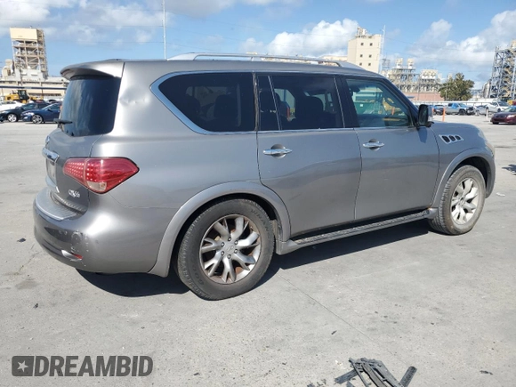 2011 Infiniti QX56 7-passenger with VIN JN8AZ2NF5B9504257, listed as a Copart auction lot 79693794 with 178,486 mi miles and Clean Title. Bid and sale history available at carsss.com. Image 3.