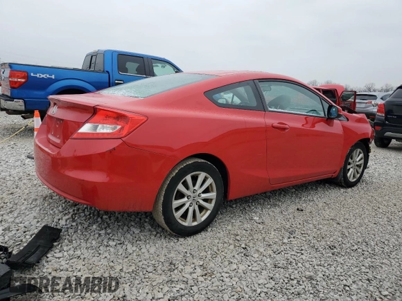 2012 Honda Civic Cpe EX-L with VIN 2HGFG3B10CH520861, listed as a Copart auction lot 45097175 with 129,672 mi miles and Salvage Title. Bid and sale history available at carsss.com. Image 3.