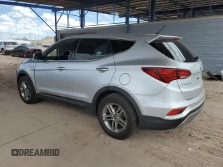 2018 Hyundai Santa Fe 2.4L with VIN 5XYZT3LB7JG527512, listed as a Copart auction lot 53291345 with 97,016 mi miles and Salvage title. Bid and sale history available at DreamBid. Image 2.