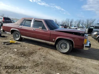 1987 Ford Ltd Crown Victoria with VIN 2FABP73F8HX128759, listed as a Copart auction lot 49956845 with 0 mi miles and Salvage Title. Bid and sale history available at carsss.com. Image 4.