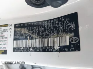 2006 Toyota Corolla CE with VIN 2T1BR32E06C709194, listed as a IAAI auction lot 42495525 with 129,191 mi miles and . Bid and sale history available at DreamBid. Image 9.