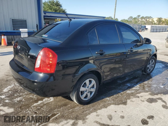 2008 Hyundai Accent GLS with VIN KMHCN46C18U223820, listed as a Copart auction lot 52495035 with 140,690 mi miles and Salvage Title. Bid and sale history available at carsss.com. Image 3.
