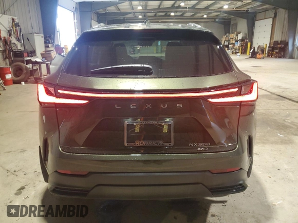 2025 Lexus NX 350 z VIN 2T2AGCEZ5SC081445, wystawiony jako Copart lot #51842125 z przebiegiem 9 861 mil mil oraz Szkoda całkowita • Salvage title. Historia ofert i sprzedaży dostępna na DreamBid. Obrazek 6.