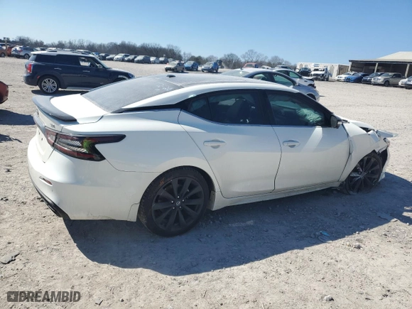 2019 Nissan Maxima SR with VIN 1N4AA6AV6KC366874, listed as a Copart auction lot 46616875 with 26,854 mi miles and Salvage Title. Bid and sale history available at carsss.com. Image 3.