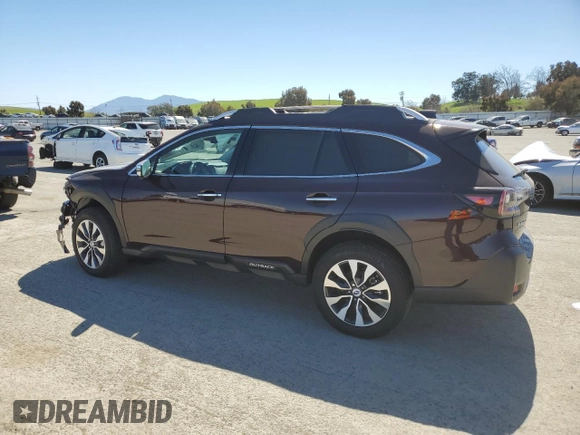 2024 Subaru Outback Touring with VIN 4S4BTAPC6R3175236, listed as a Copart auction lot 49571505 with 13,543 mi miles and Salvage title. Bid and sale history available at DreamBid. Image 2.