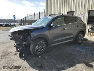 2021 Hyundai Tucson Limited with VIN KM8J33AL7MU407944, listed as a Copart auction lot 44103475 with 36,727 mi miles and Salvage Title. Bid and sale history available at carsss.com. Image 1.