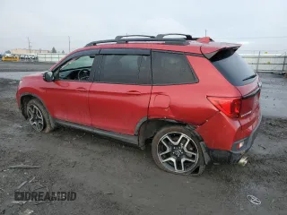 2023 Honda Passport Elite with VIN 5FNYF8H09PB016410, listed as a Copart auction lot 85071544 with 54,327 mi miles and Salvage Title. Bid and sale history available at carsss.com. Image 2.