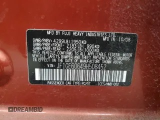 2009 Subaru Impreza i z VIN JF1GE60649H508452, wystawiony jako Copart lot #60235485 z przebiegiem 31 970 mil mil oraz Czysty tytuł • Clean title. Historia ofert i sprzedaży dostępna na DreamBid. Obrazek 12.
