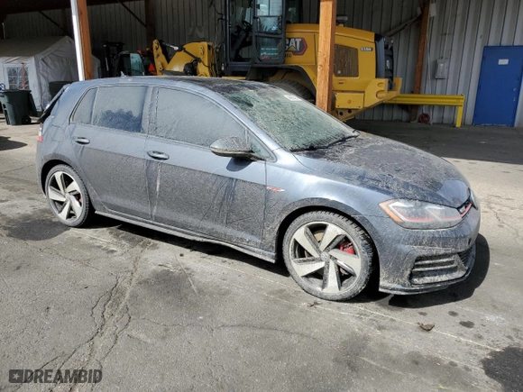 2018 Volkswagen Golf GTI S with VIN 3VW547AU4JM273118, listed as a Copart auction lot 48955985 with 99,659 mi miles and Salvage Title. Bid and sale history available at carsss.com. Image 4.