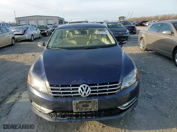 2013 Volkswagen Passat TDI SE with VIN 1VWBN7A32DC122579, listed as a Copart auction lot 85210174 with 164,495 mi miles and Salvage Title. Bid and sale history available at carsss.com. Image 13.