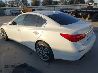 2015 Infiniti Q50 Premium with VIN JN1BV7AP1FM336842, listed as a IAAI auction lot 40893482 with 96,634 mi miles. Bid and sale history available at carsss.com. Image 3.