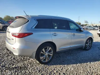 2013 Infiniti JX35 with VIN 5N1AL0MM2DC345006, listed as a Copart auction lot 75077324 with 249,410 mi miles and Salvage Title. Bid and sale history available at carsss.com. Image 3.