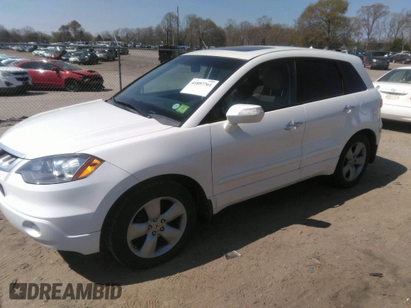 2007 Acura RDX Tech Pkg with VIN 5J8TB18527A009897, listed as a IAAI auction lot 41897761 with 113,769 mi miles. Bid and sale history available at carsss.com. Image 2.