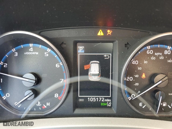 2018 Toyota RAV4 XLE with VIN 2T3RFREV9JW745177, listed as a Copart auction lot 45858465 with 105,172 mi miles and Salvage Title. Bid and sale history available at carsss.com. Image 9.