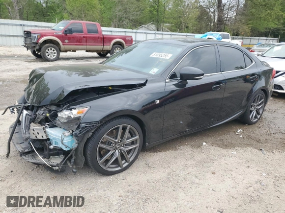 2016 Lexus IS 200t with VIN JTHBA1D26G5020336, listed as a Copart auction lot 51095255 with 98,018 mi miles and Salvage Title. Bid and sale history available at DreamBid. Image 1.