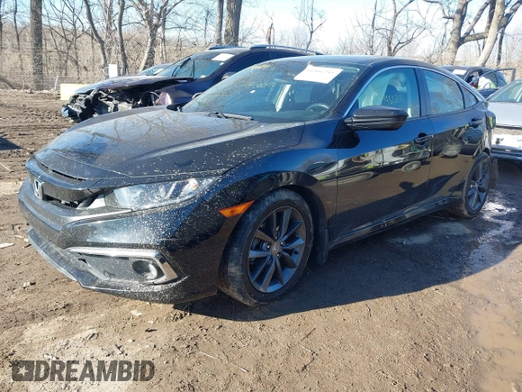 2019 Honda Civic Sedan EX with VIN JHMFC1F31KX007184, listed as a IAAI auction lot 41466241 with 81,159 mi miles. Bid and sale history available at carsss.com. Image 18.