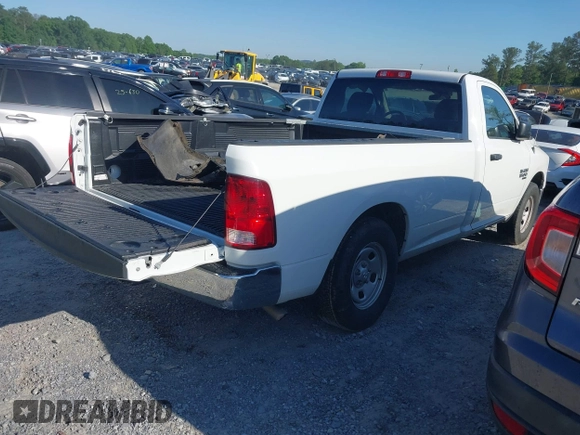 2022 Ram 1500 Tradesman with VIN 3C6JR6DG5NG412610, listed as a IAAI auction lot 42192125 with 31,341 mi miles and . Bid and sale history available at DreamBid. Image 4.