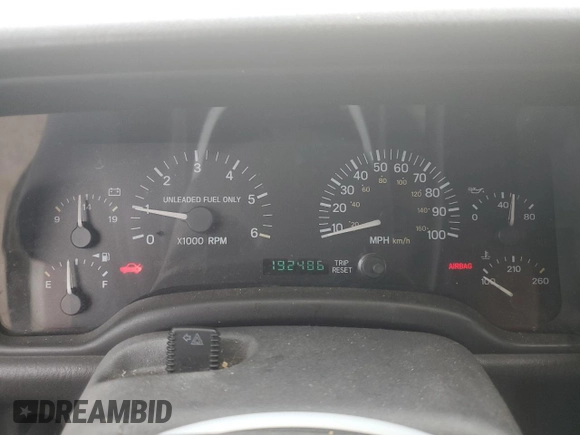 1999 Jeep Cherokee SE with VIN 1J4FF28S3XL672857, listed as a Copart auction lot 62032845 with 192,486 mi miles and Clean title. Bid and sale history available at DreamBid. Image 9.