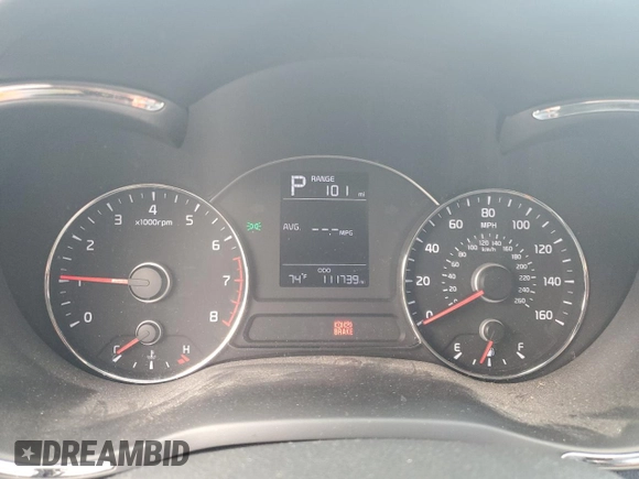 2017 Kia Forte LX with VIN KNAFK5A86H5672100, listed as a Copart auction lot 55101985 with 111,739 mi miles and Salvage Title. Bid and sale history available at carsss.com. Image 9.